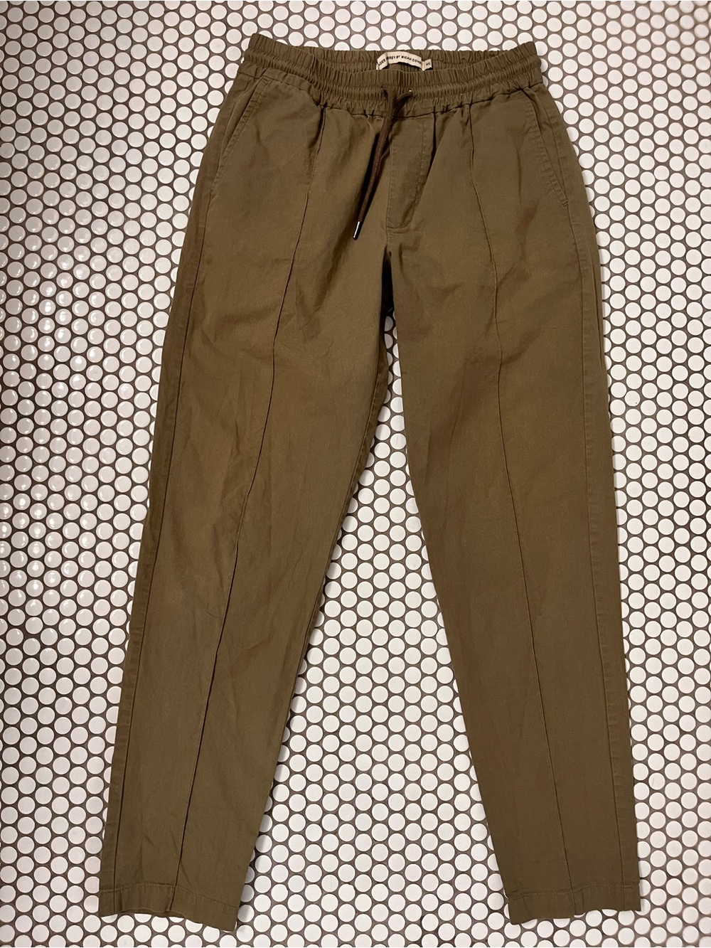 SHADES OF GREY BY MICAH COHEN 100% Cotton Olive Green Drawstring Joggers
